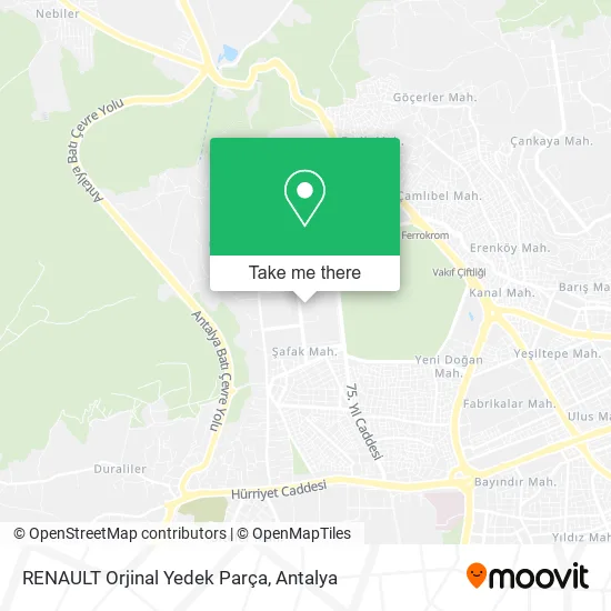 RENAULT Orjinal Yedek Parça map