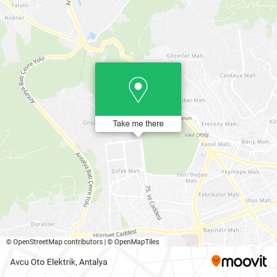 Avcu Oto Elektrik map