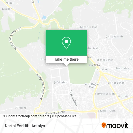 Kartal Forklift map