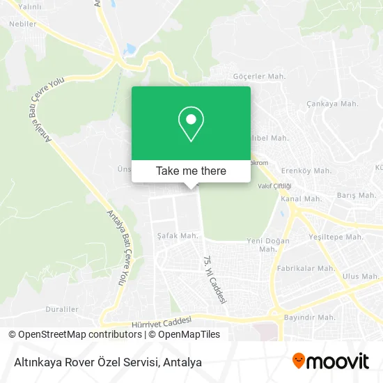Altınkaya Rover Özel Servisi map