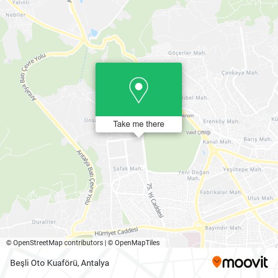 Beşli Oto Kuaförü map