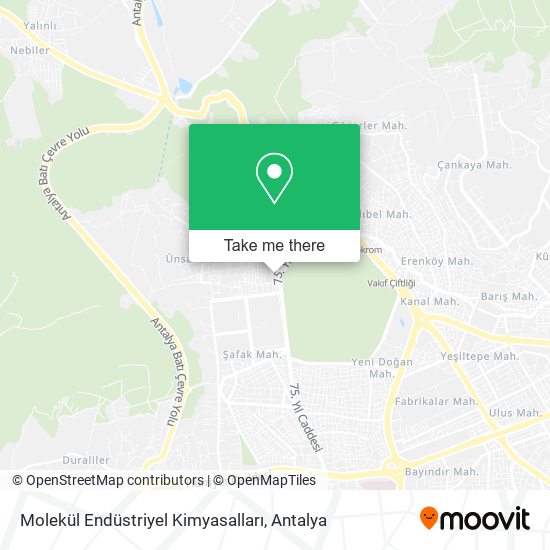 Molekül Endüstriyel Kimyasalları map