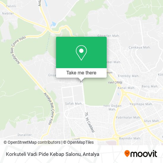 Korkuteli Vadi Pide Kebap Salonu map