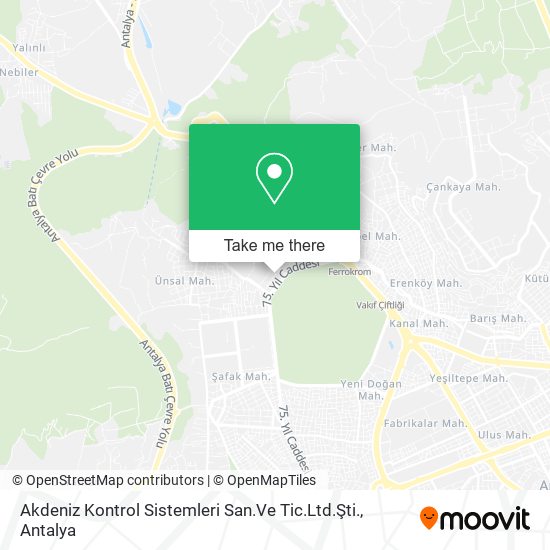 Akdeniz Kontrol Sistemleri San.Ve Tic.Ltd.Şti. map
