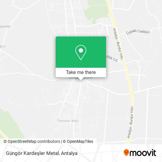 Güngör Kardeşler Metal map