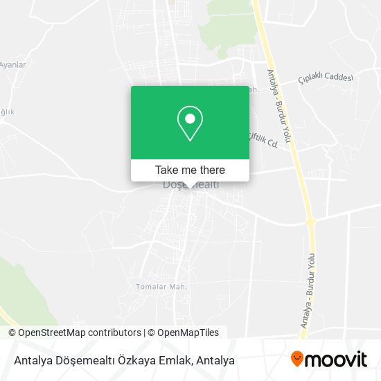 Antalya Döşemealtı Özkaya Emlak map