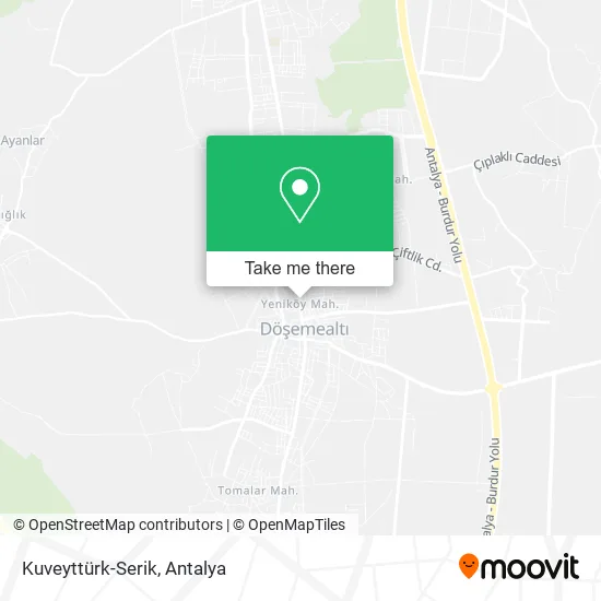 Kuveyttürk-Serik map
