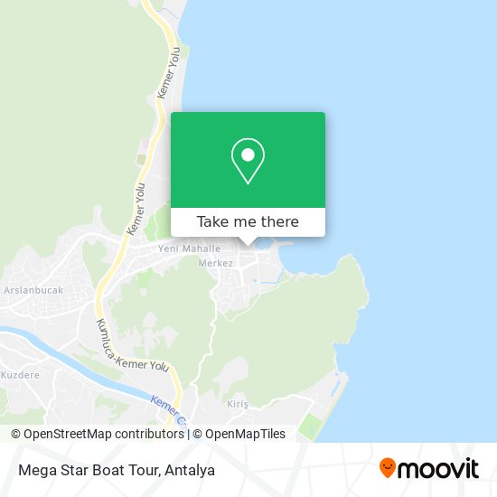 Mega Star Boat Tour map