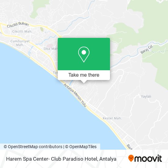 Harem Spa Center- Club Paradiso Hotel map