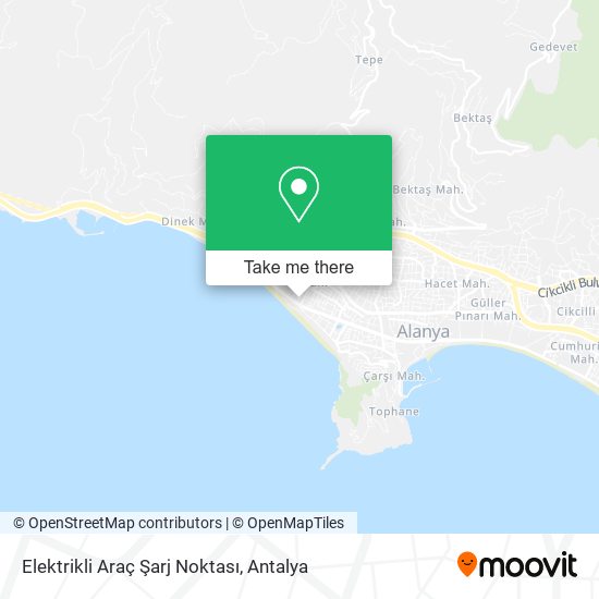 Elektrikli Araç Şarj Noktası map