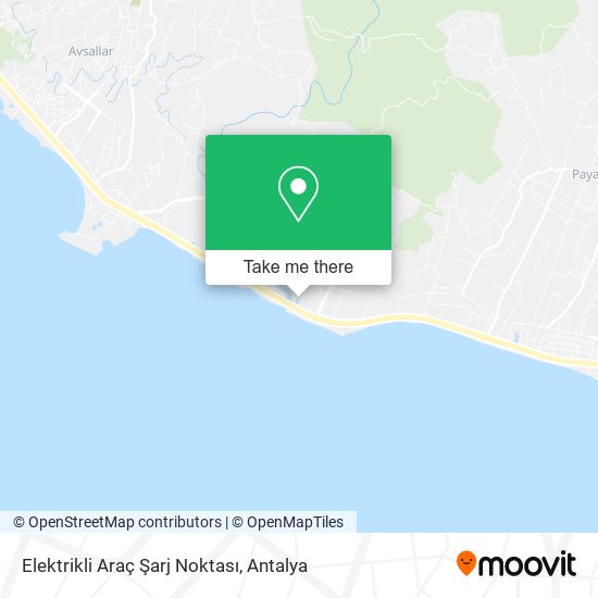 Elektrikli Araç Şarj Noktası map