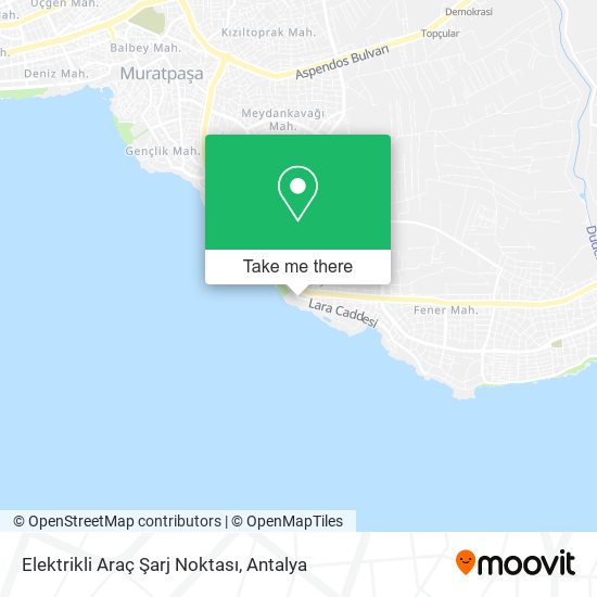 Elektrikli Araç Şarj Noktası map
