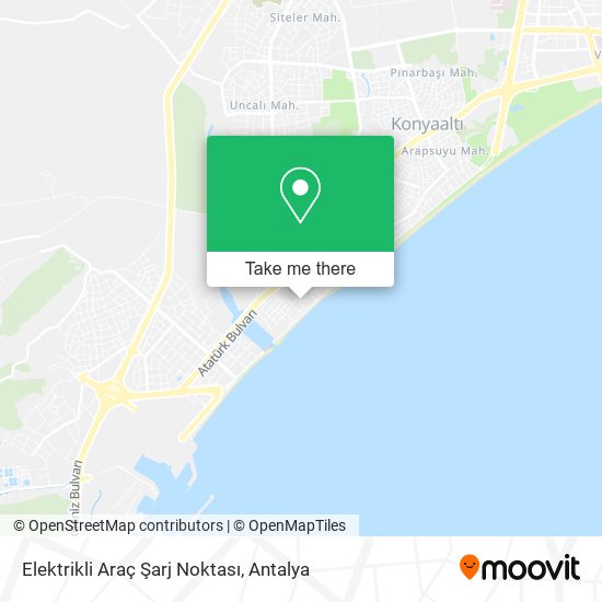 Elektrikli Araç Şarj Noktası map