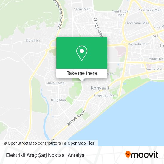 Elektrikli Araç Şarj Noktası map