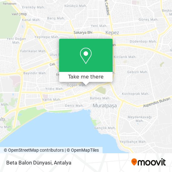 Beta Balon Dünyasi map