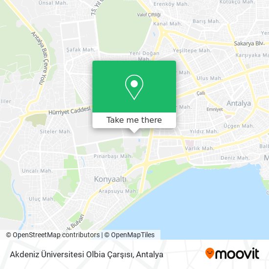 Akdeniz Üniversitesi Olbia Çarşısı map