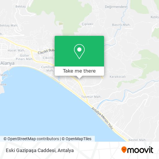 Eski Gazipaşa Caddesi map