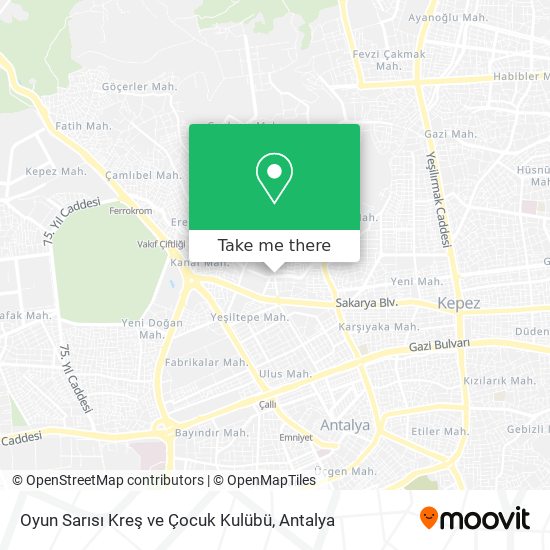 Oyun Sarısı Kreş ve Çocuk Kulübü map