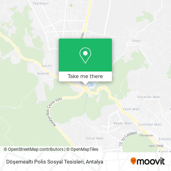 Döşemealtı Polis Sosyal Tesisleri map