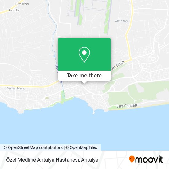 Özel Medline Antalya Hastanesi map