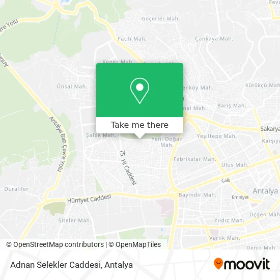 Adnan Selekler Caddesi map