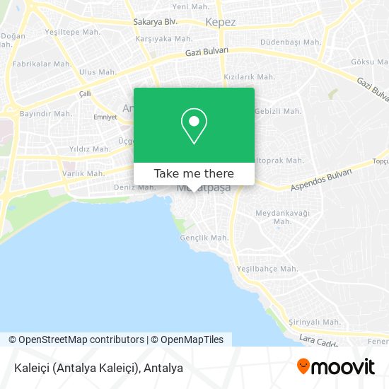 Kaleiçi (Antalya Kaleiçi) map