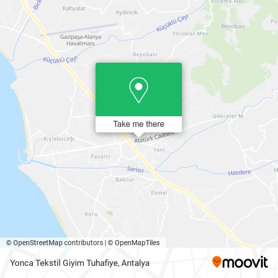 Yonca Tekstil Giyim Tuhafiye map