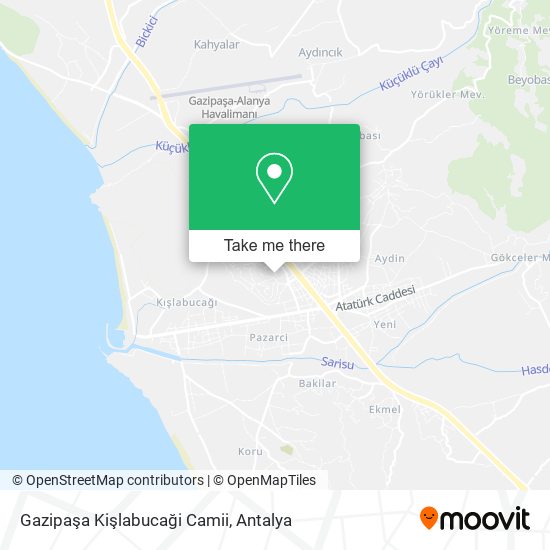 Gazipaşa Kişlabucaği Camii map