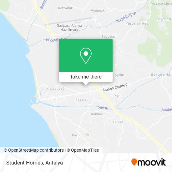 Student Homes map