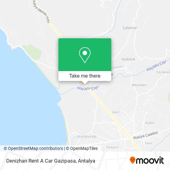 Denizhan Rent A Car Gazipasa map