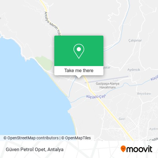 Güven Petrol Opet map