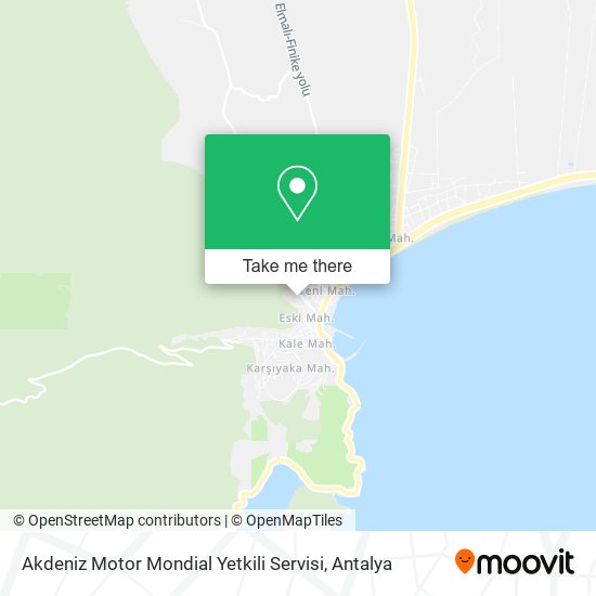 Akdeniz Motor Mondial Yetkili Servisi map