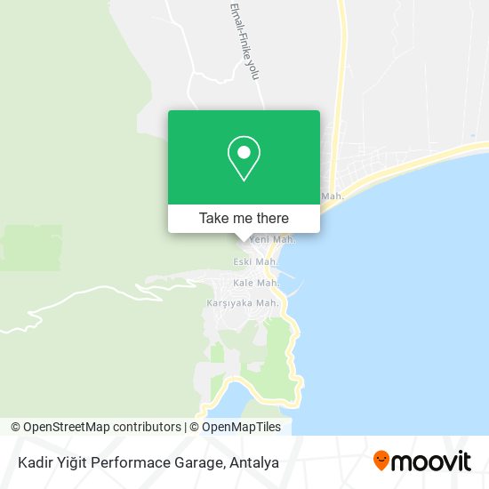 Kadir Yiğit Performace Garage map