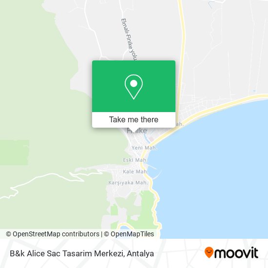 B&k Alice Sac Tasarim Merkezi map