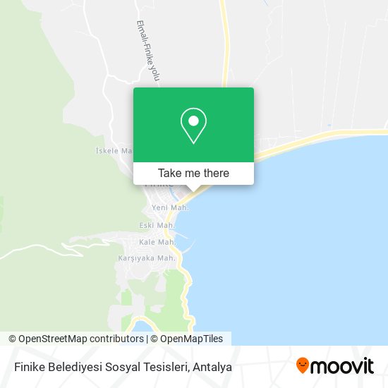 Finike Belediyesi Sosyal Tesisleri map