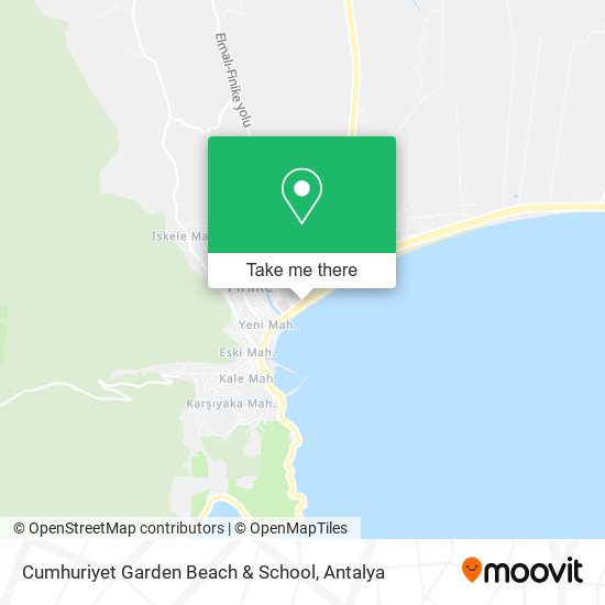 Cumhuriyet Garden Beach & School map