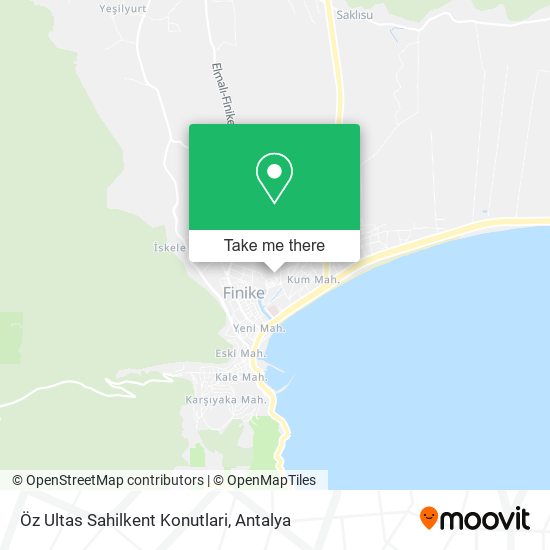 Öz Ultas Sahilkent Konutlari map