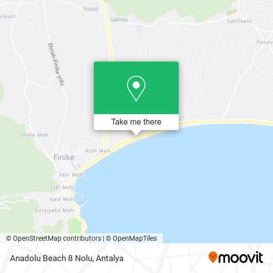 Anadolu Beach 8 Nolu map