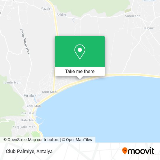 Club Palmiye map