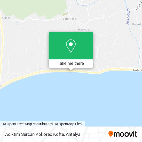 Acıktım Sercan Kokoreç Köfte map