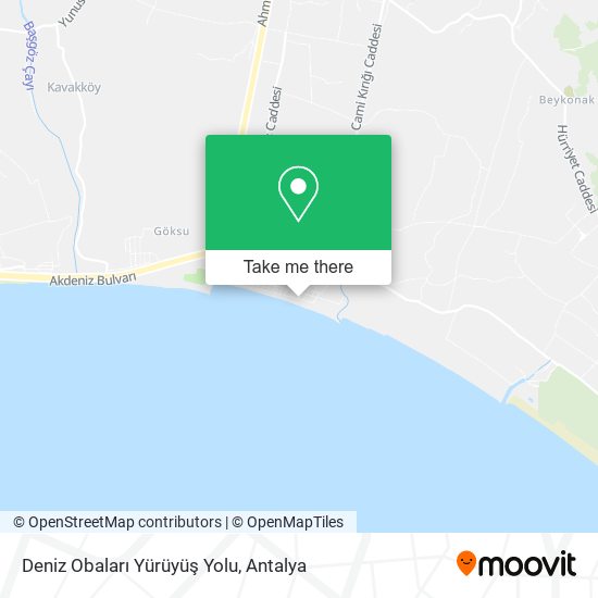 Deniz Obaları Yürüyüş Yolu map