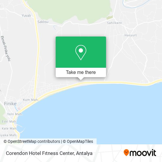 Corendon Hotel Fıtness Center map