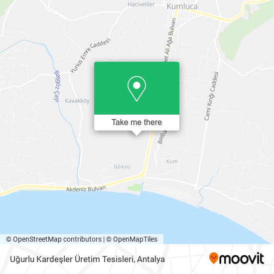 Uğurlu Kardeşler Üretim Tesisleri map
