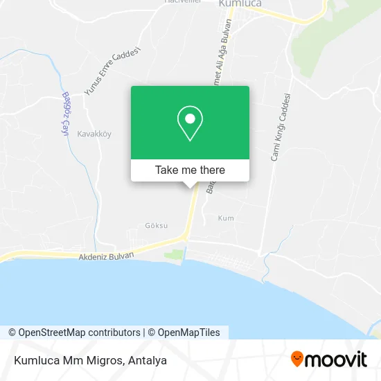 Kumluca Mm Migros map