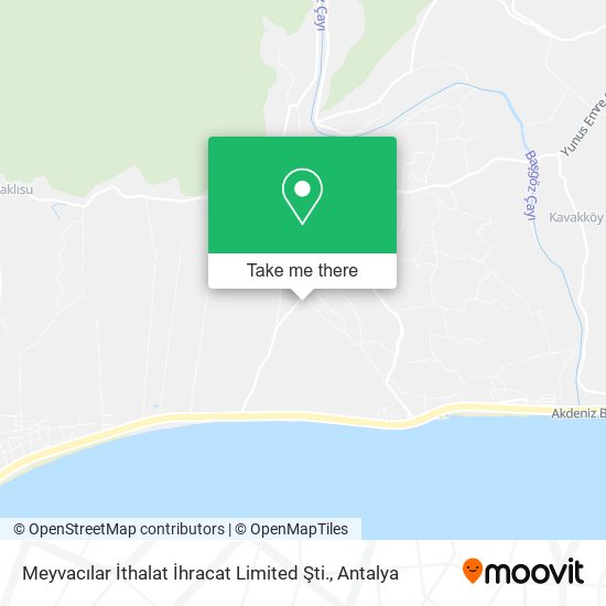 Meyvacılar İthalat İhracat Limited Şti. map