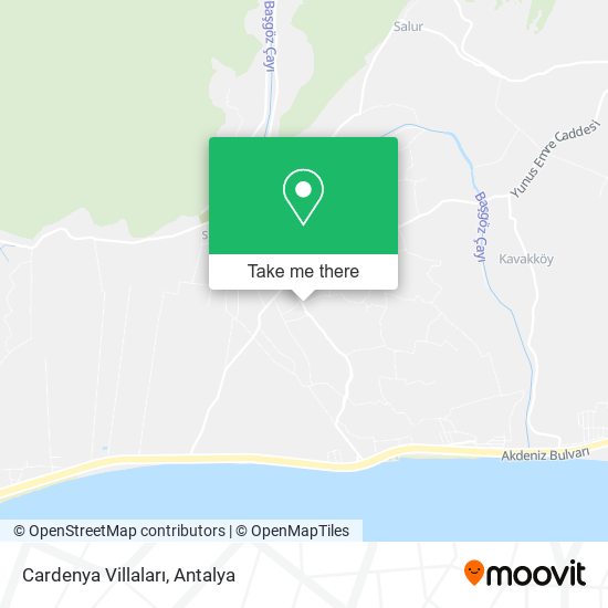 Cardenya Villaları map