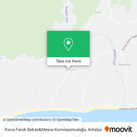 Koca Faruk Sebze&Meyve Komisyonculuğu map