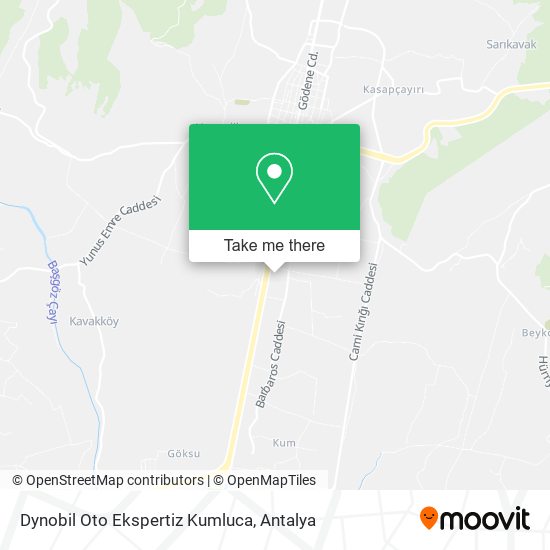 Dynobil Oto Ekspertiz Kumluca map