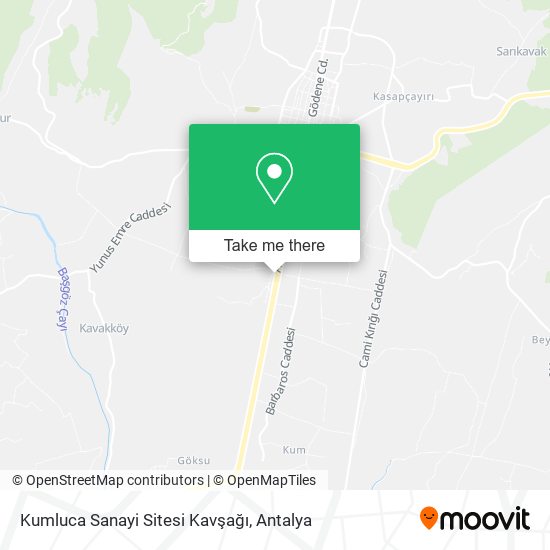 Kumluca Sanayi Sitesi Kavşağı map