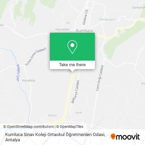 Kumluca Sinav Koleji Ortaokul Öğretmenleri Odasi map